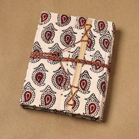 Bagh fabric cover handmade paper notebook with thread lock