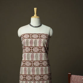 Bagh hand block print natural dyed cotton 3pc unstitched