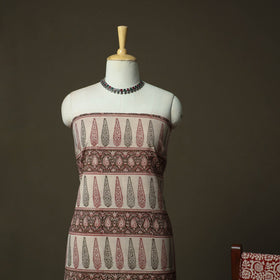 Bagh hand block print natural dyed cotton 3pc unstitched