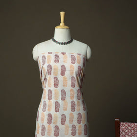 Bagh hand block print natural dyed cotton 3pc unstitched