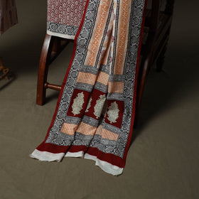 Bagh hand block print natural dyed cotton 3pc unstitched
