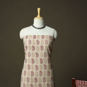 Bagh hand block print natural dyed cotton 3pc unstitched