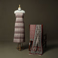 Bagh hand block print natural dyed cotton 3pc unstitched