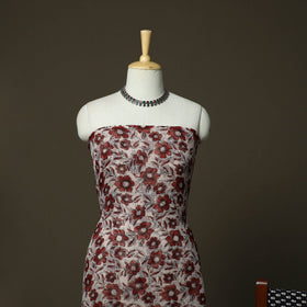 Bagh hand block print natural dyed kota doria cotton 3pc