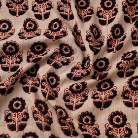 Multicolor Bagh Hand Block Print Natural Dye Stripe Cotton Fabric