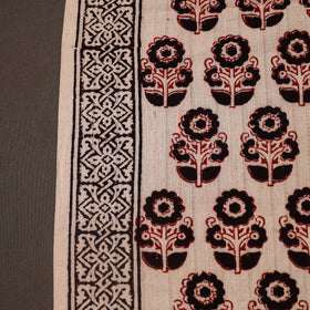 Multicolor Bagh Hand Block Print Natural Dye Stripe Cotton Fabric