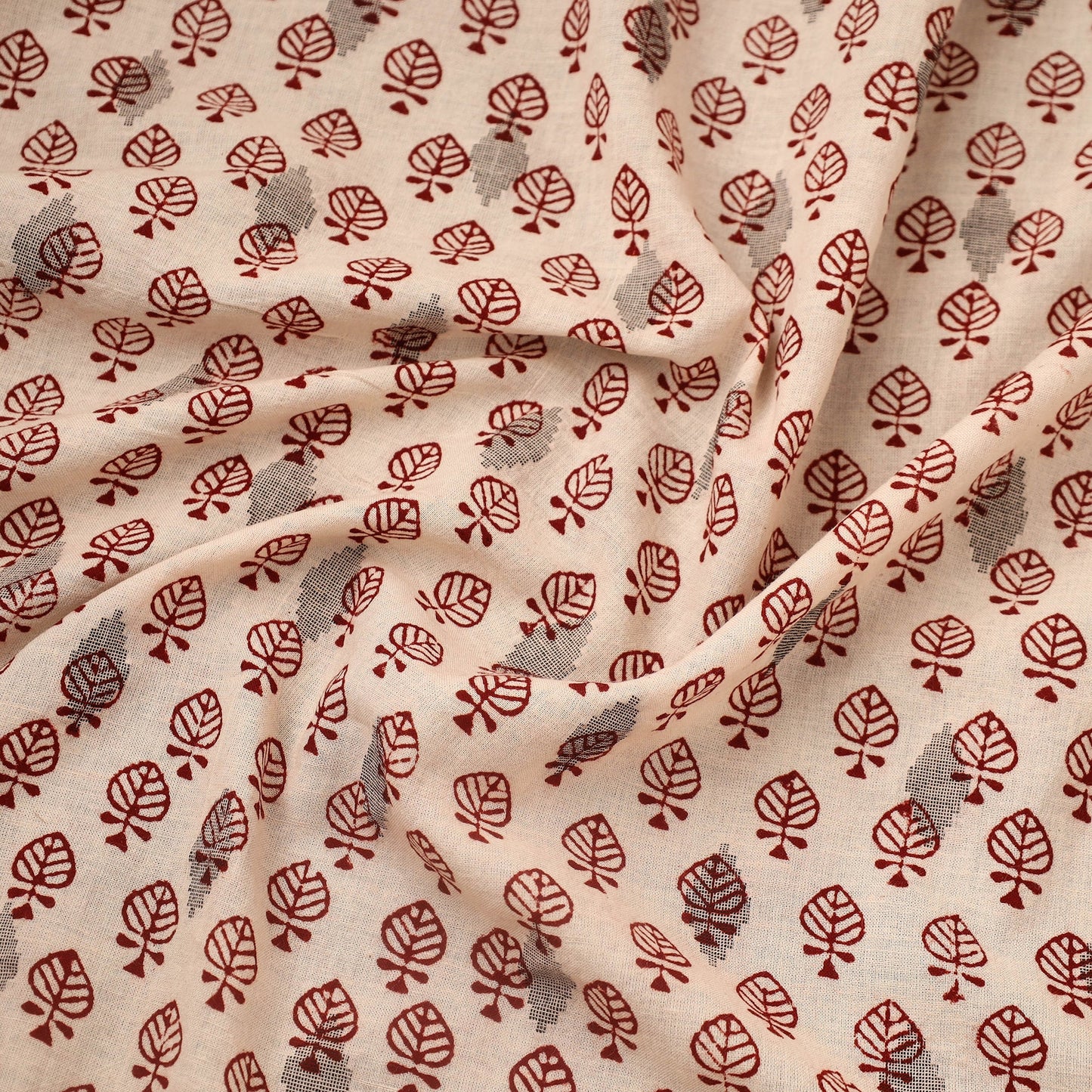 Multicolor Bagh Hand Block Print Natural Dye Stripe Cotton Fabric