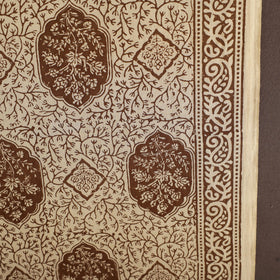 Beige Bagh Hand Block Print Natural Dyed Cotton Fabric