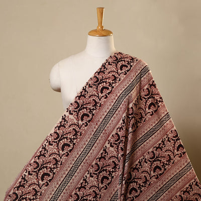 Red Bagh Hand Block Print Natural Dyed Cotton Fabric