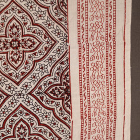 Red Bagh Hand Block Print Natural Dyed Cotton Fabric