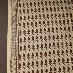 Beige Bagh Hand Block Print Natural Dyed Cotton Fabric