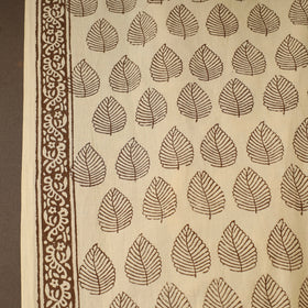 Beige Bagh Hand Block Print Natural Dyed Cotton Fabric