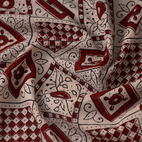 Beige - bagh hand natural dyed cotton fabric 25