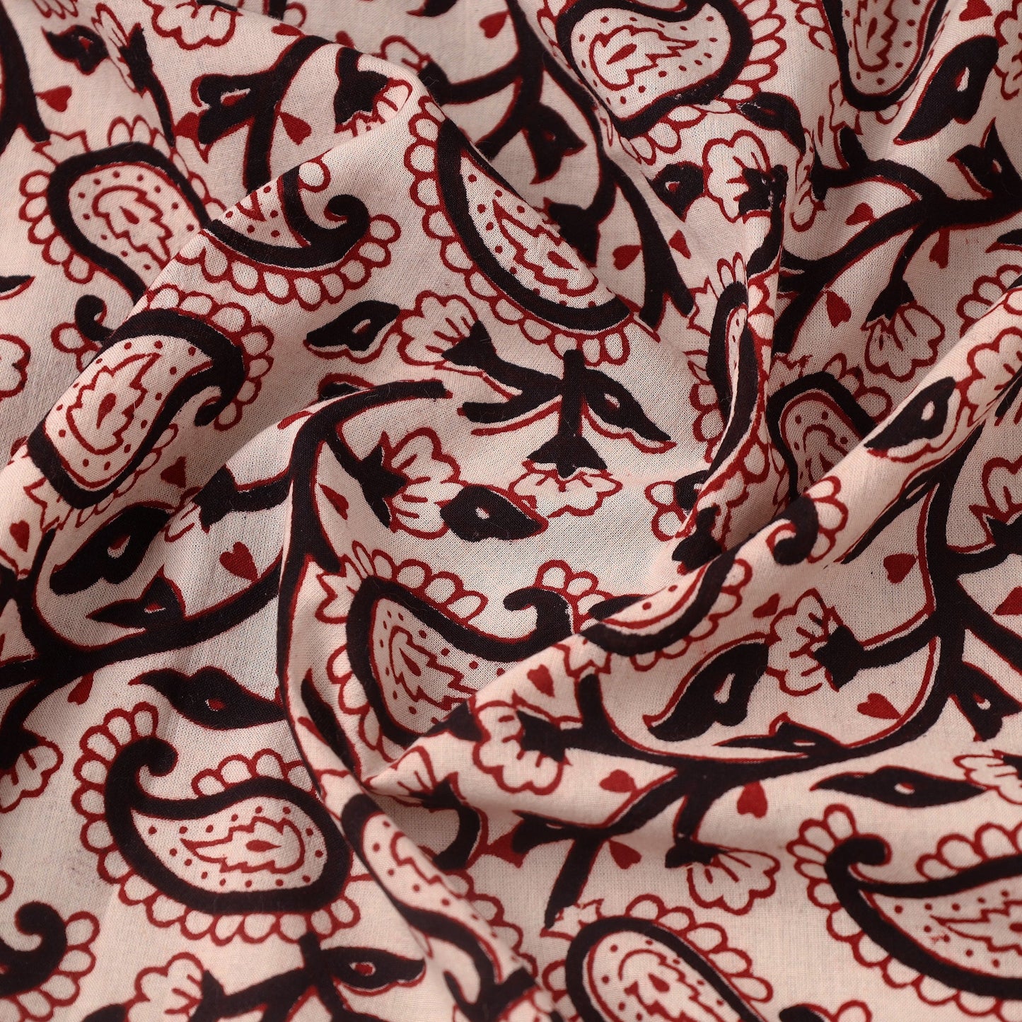 Multicolor Bagh Hand Block Print Natural Dyed Cotton Fabric