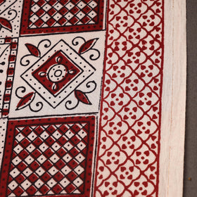 Beige Bagh Hand Block Print Natural Dyed Cotton Fabric