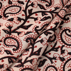 Multicolor Bagh Hand Block Print Natural Dyed Cotton Fabric