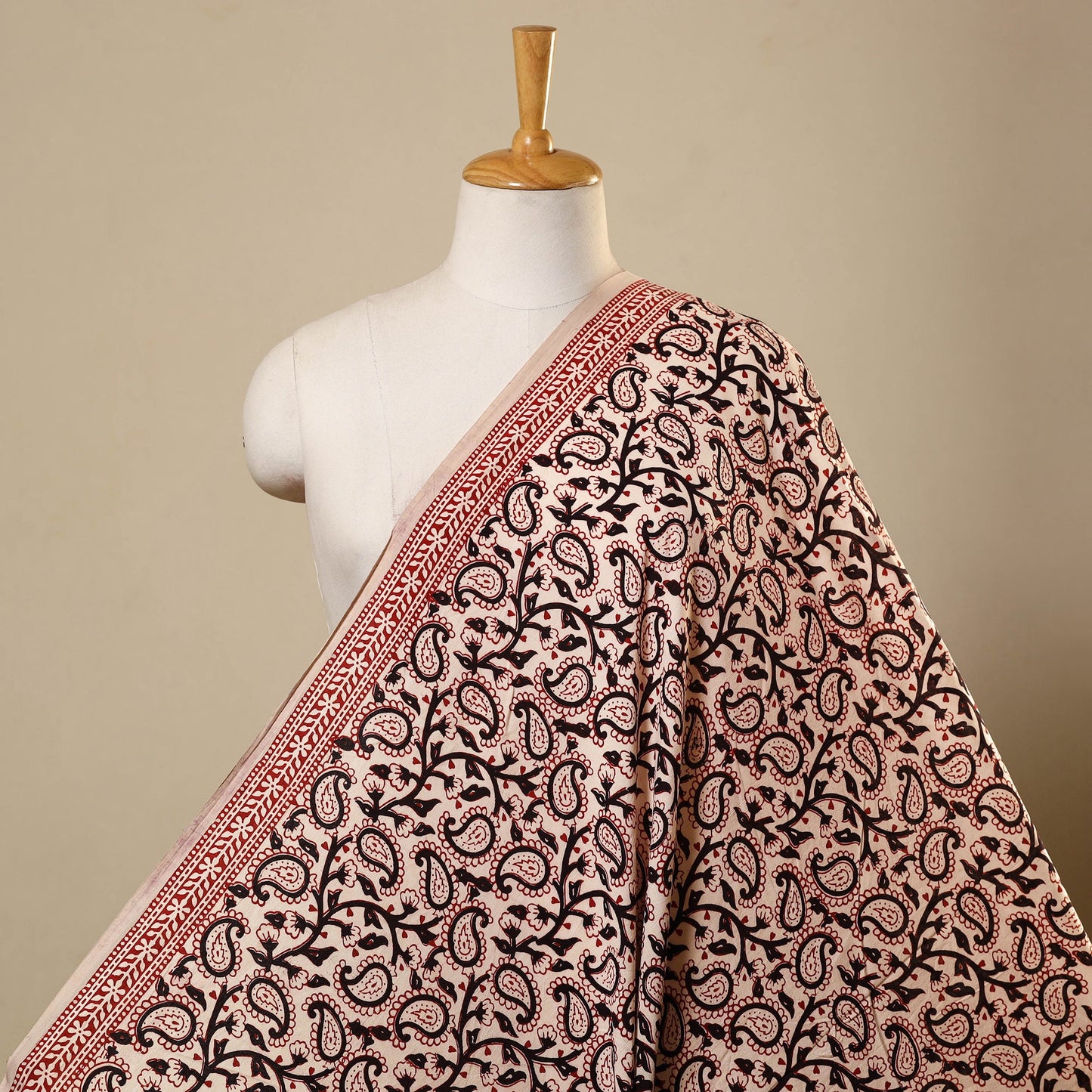 Multicolor Bagh Hand Block Print Natural Dyed Cotton Fabric