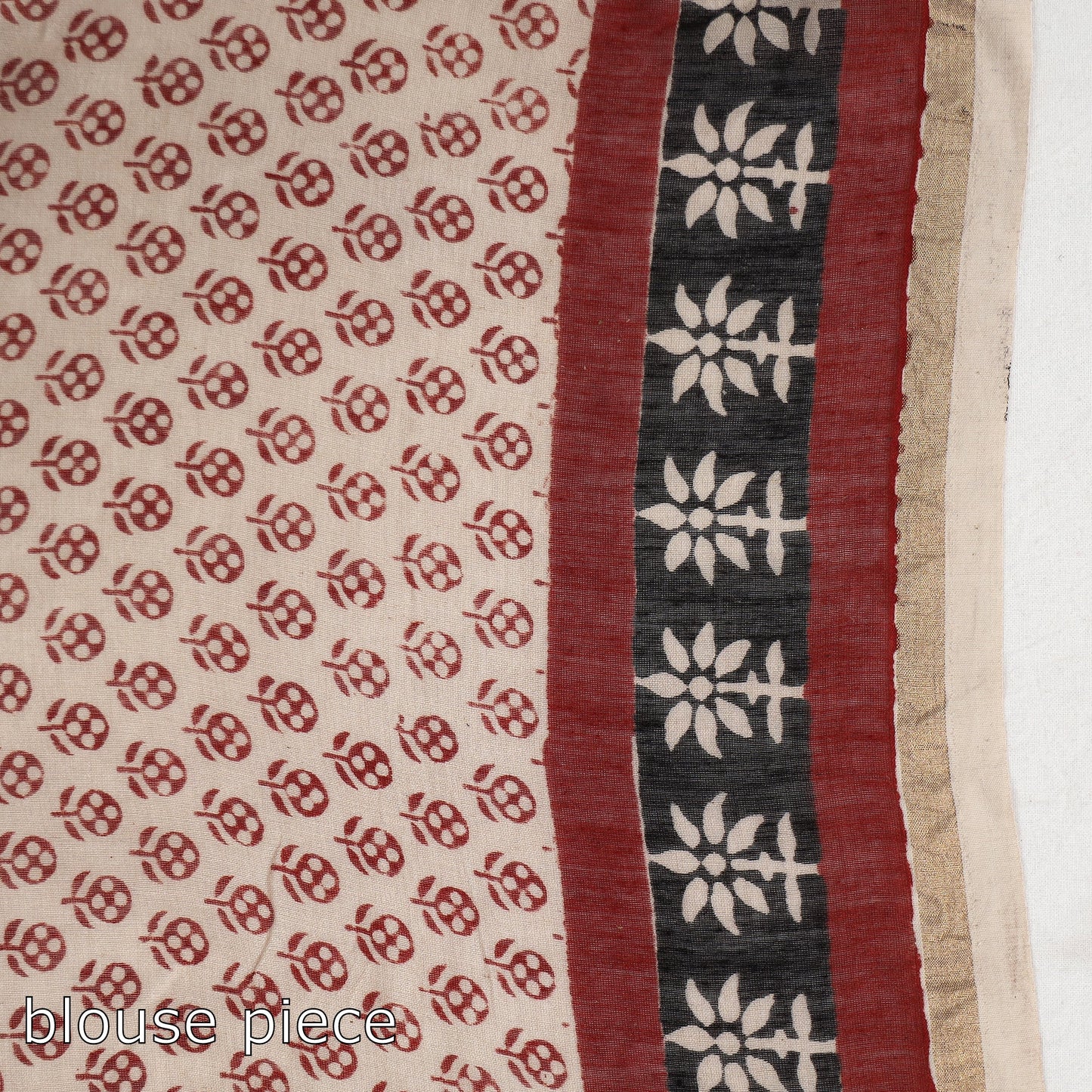  Bagh Hand Block Printed Natural Dyed Chanderi Silk Saree 