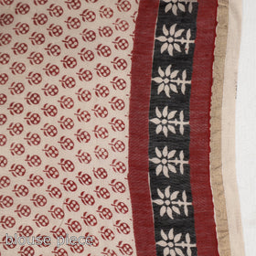  Bagh Hand Block Printed Natural Dyed Chanderi Silk Saree 