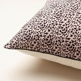 Beige Bagh Hand Block Printed Pure Cotton Cushion Cover 