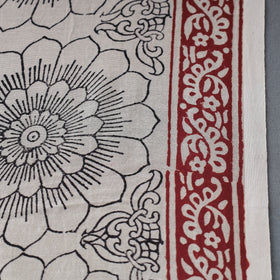  Beige Authentic Bagh Print Chanderi Silk Cotton Fabric