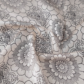  Beige Authentic Bagh Print Chanderi Silk Cotton Fabric