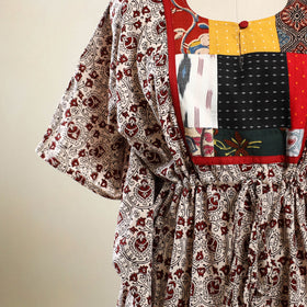 Beige - bagh patchwork cotton kaftan (short) 34