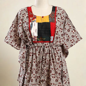 Beige - bagh patchwork cotton kaftan (short) 34