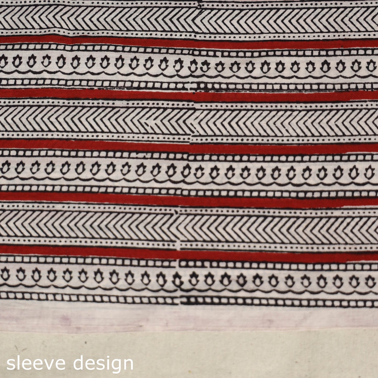 Beige - bagh patchwork cotton unstitched kurta material