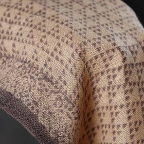  Bagh Block Printed Natural Dyed Woolen Muffler (61 in) 