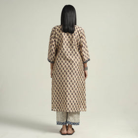Bagru Kurta with Palazzo & Dupatta Set

