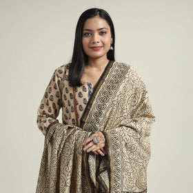 Bagru Kurta with Palazzo & Dupatta Set
