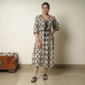 Buy Bagru Block Printed Cotton Flared Dress 16 Online at iTokri.com