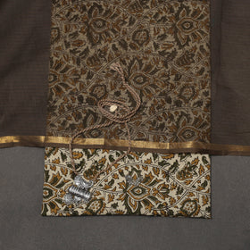 Bagru kalamkari hand natural dyed cotton 2pc unstitched