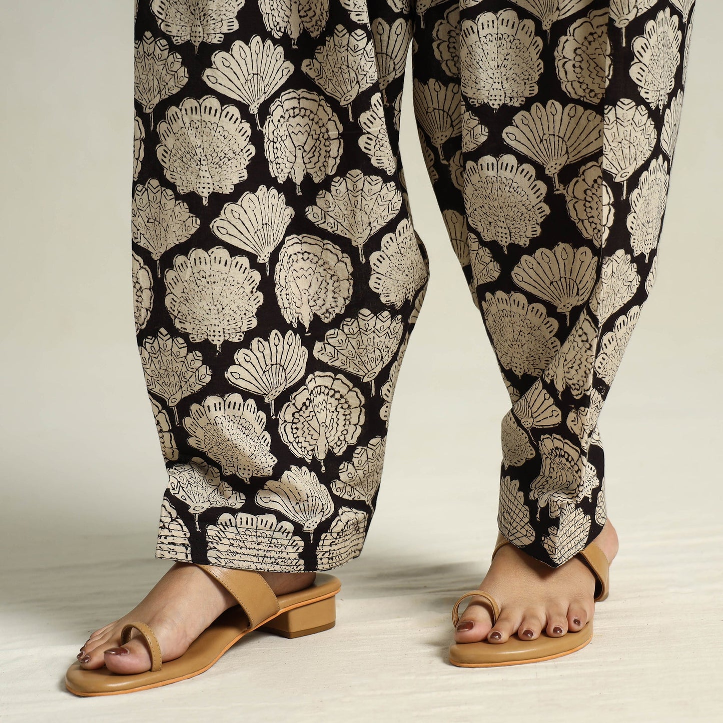 Buy Bagru Block Printed Cotton Elasticated Salwar 14 Online at iTokri.com