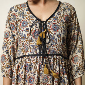  Bagru Block Printed Cotton Flared Dress 18 