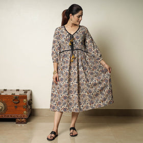  Bagru Block Printed Cotton Flared Dress 18 
