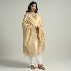 Buy Banarasi Semi Silk Zari Jaal Dupatta with Tassels 05 Online l iTokri.com