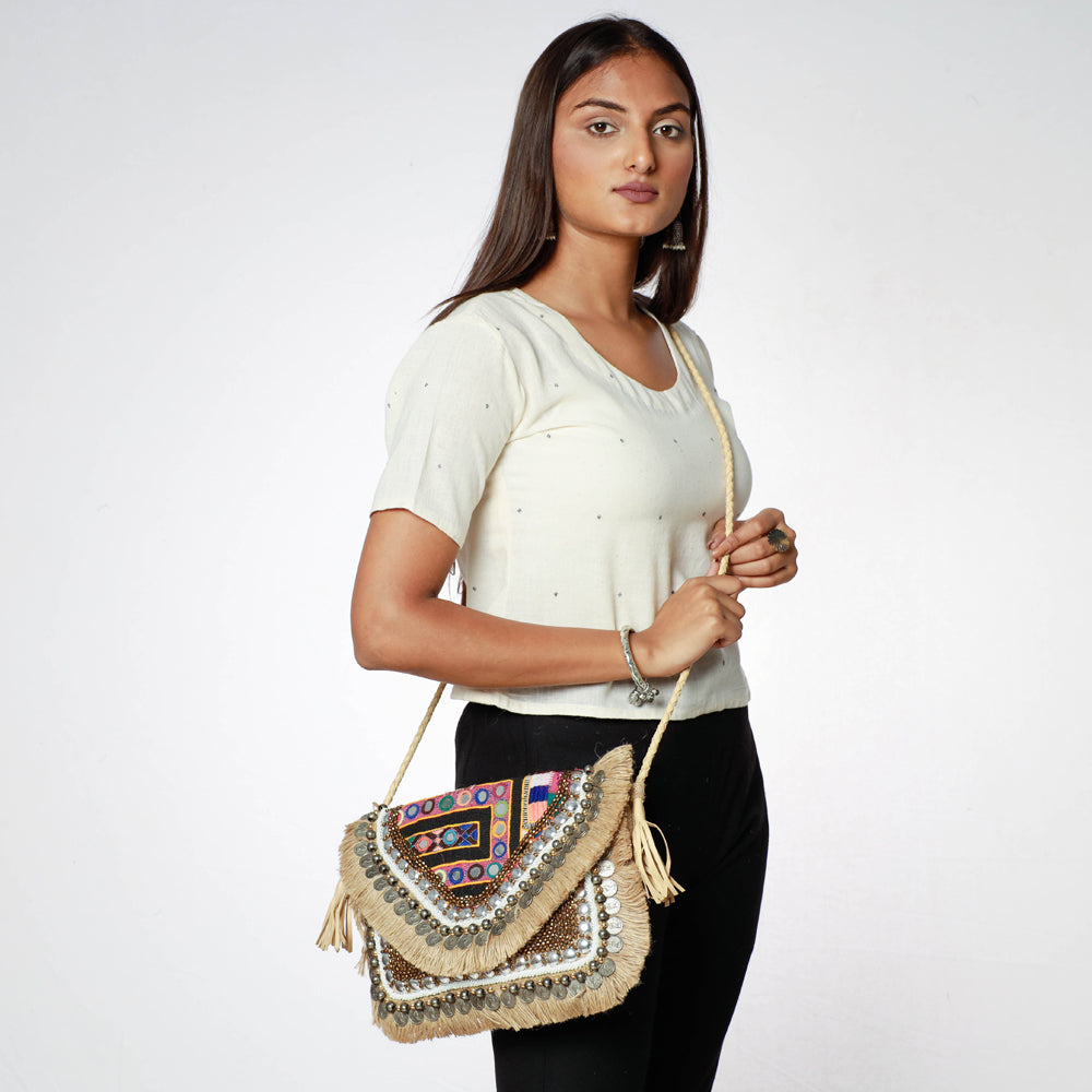 embroidery sling bag 