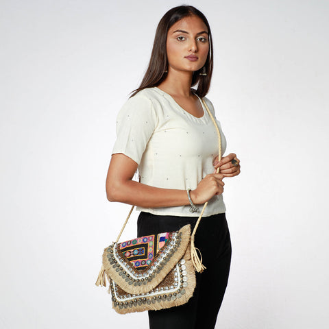 embroidery sling bag 