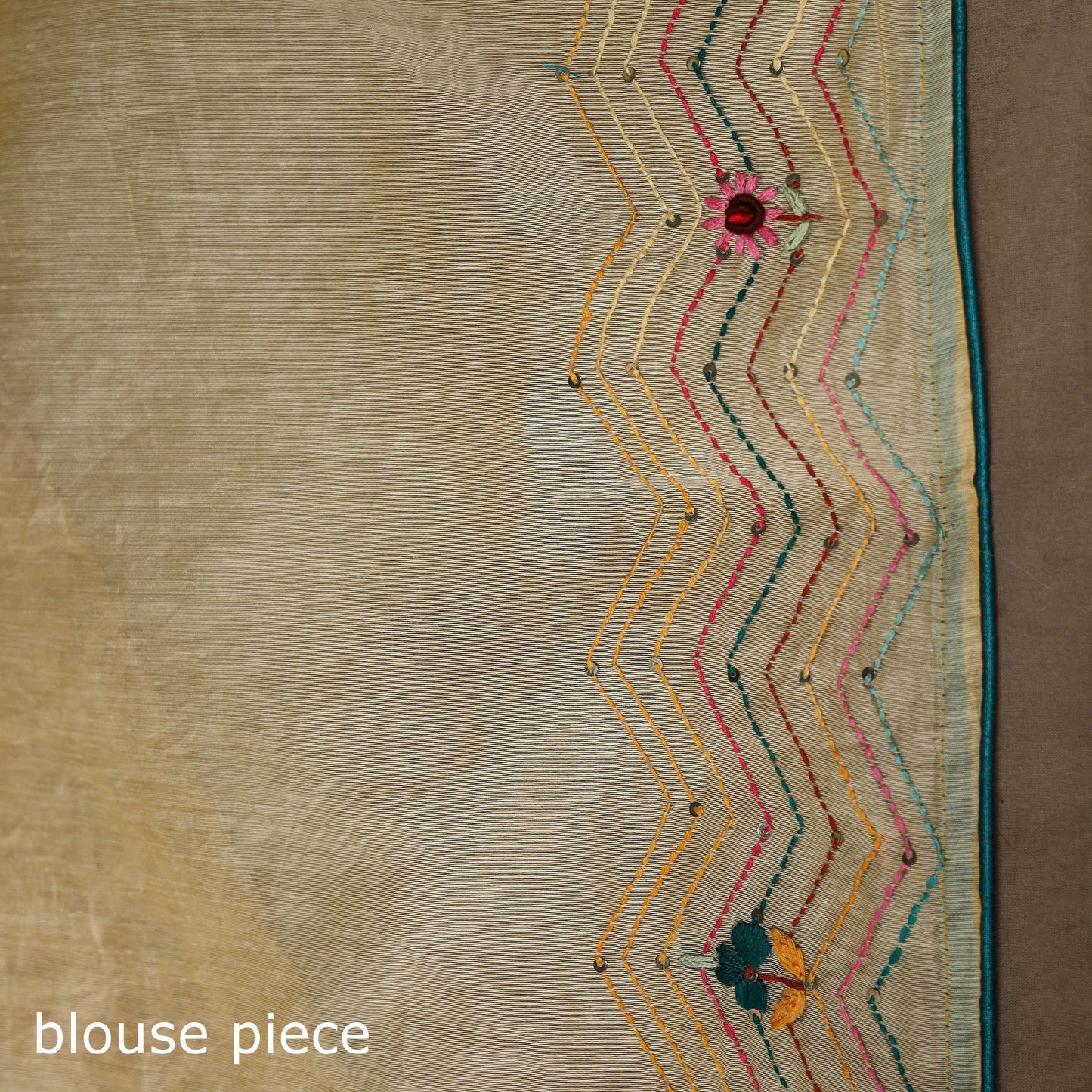 Bengal chanderi silk hand embroidered saree 29 - handcrafted