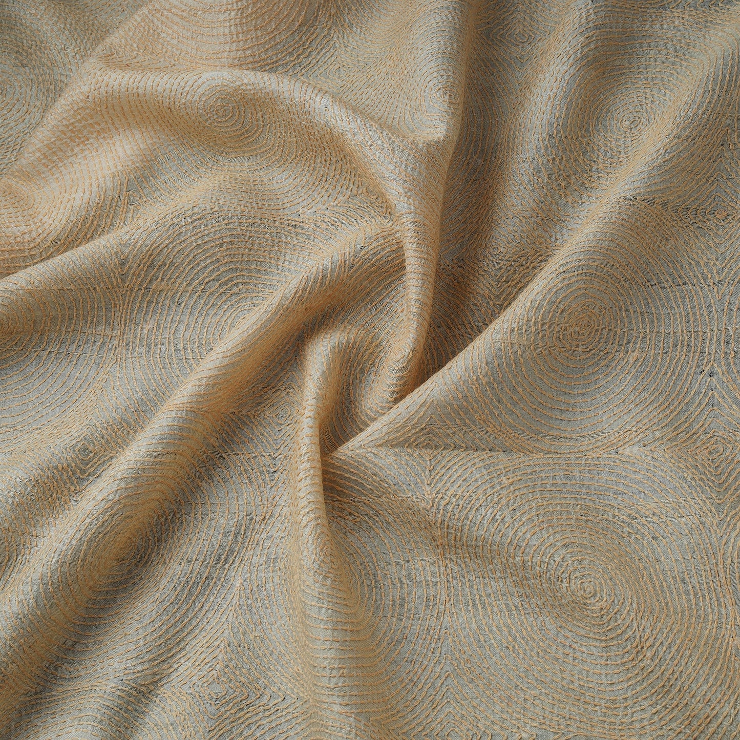 Bengal hand embroidery pure tussar silk handloom kantha