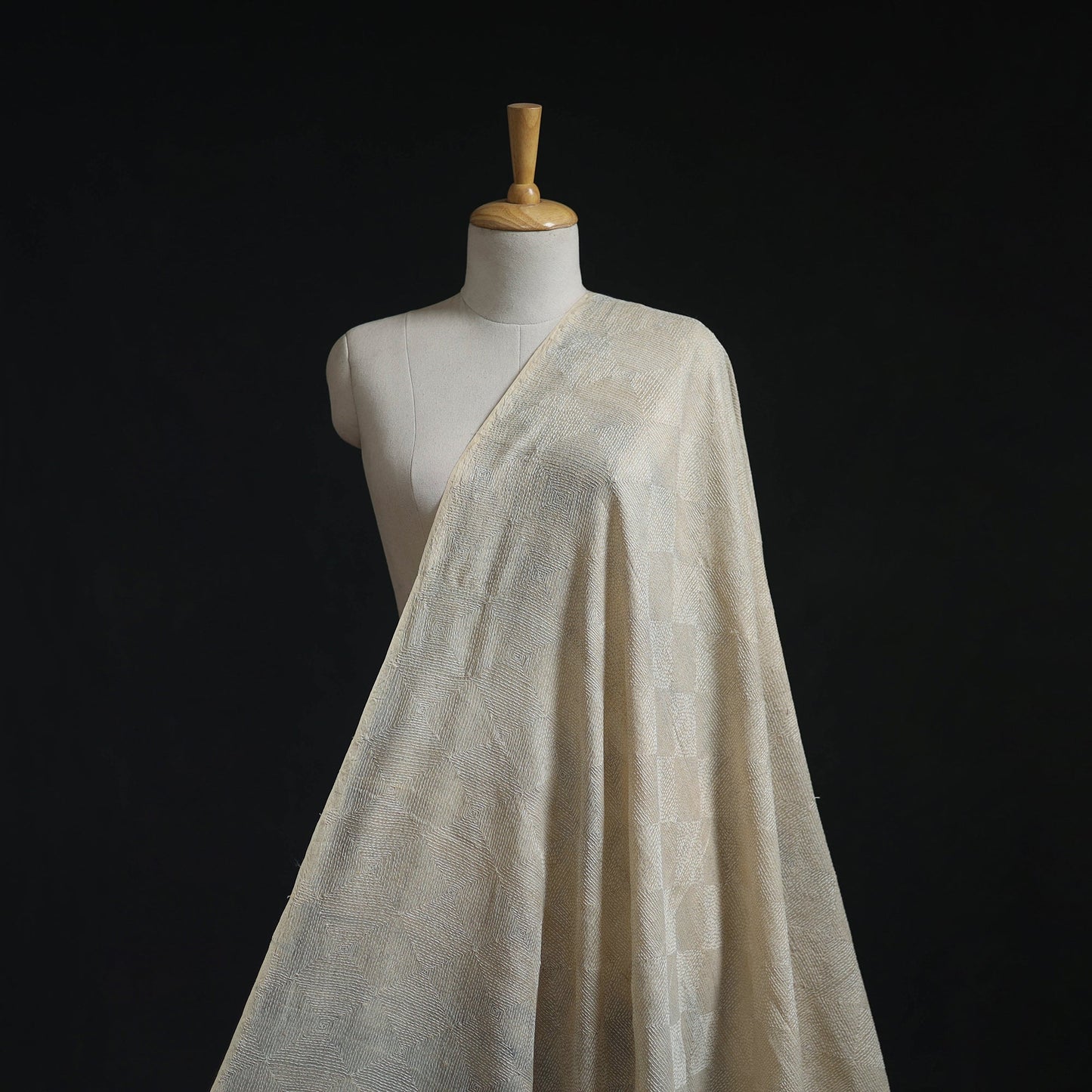 Bengal hand embroidery pure tussar silk handloom kantha