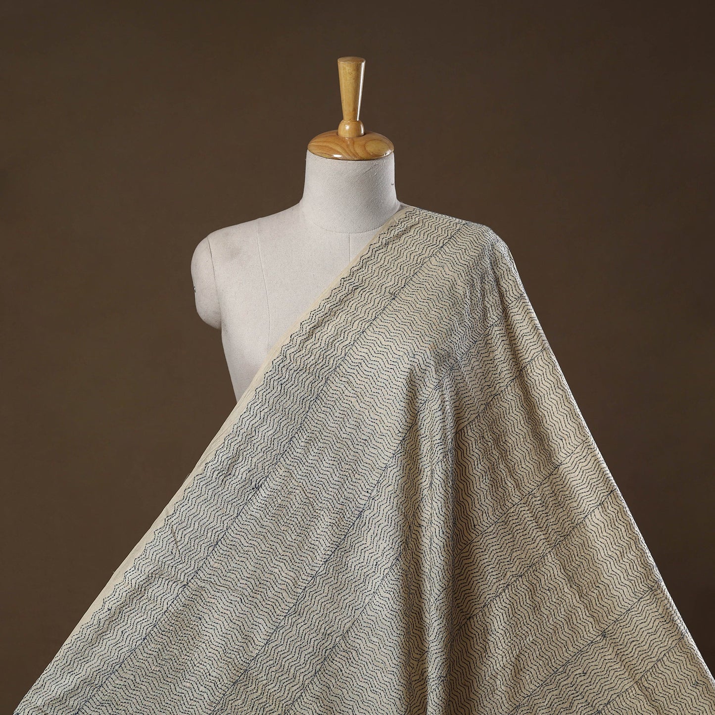 Bengal hand embroidery pure tussar silk handloom kantha