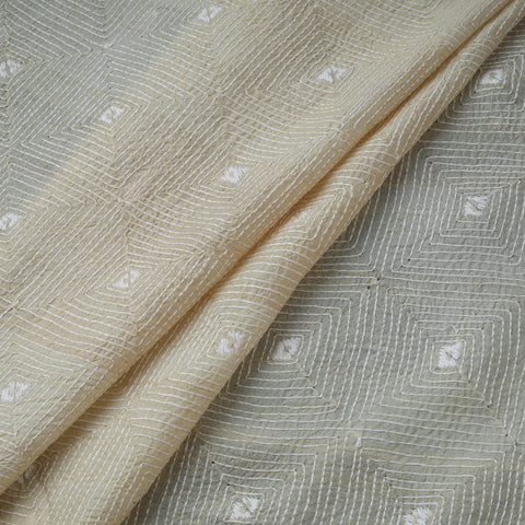 Bengal hand embroidery pure tussar silk handloom kantha