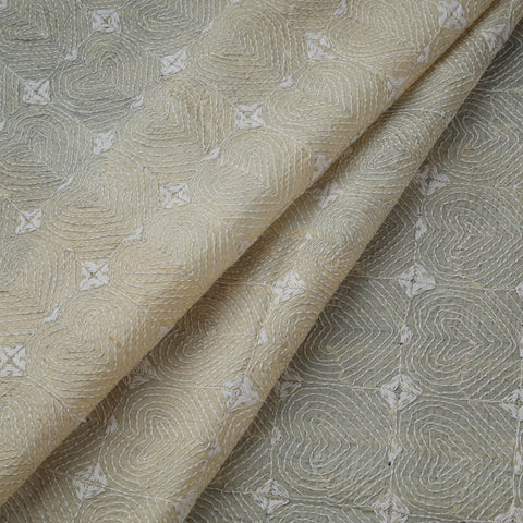 Bengal hand embroidery pure tussar silk handloom kantha