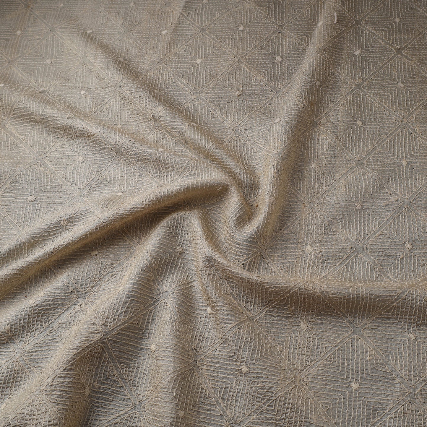 Bengal hand embroidery pure tussar silk handloom kantha