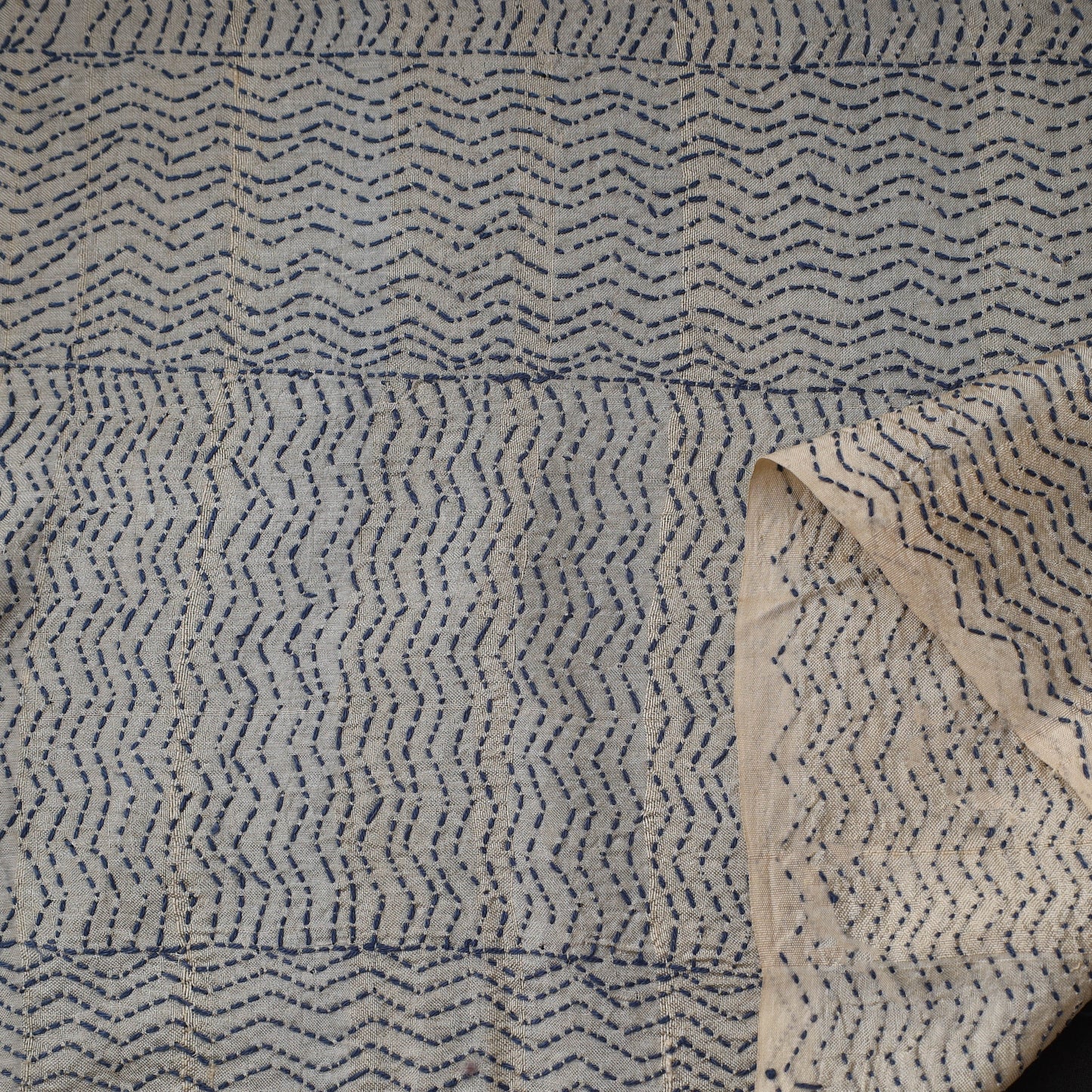 Bengal hand embroidery pure tussar silk handloom kantha