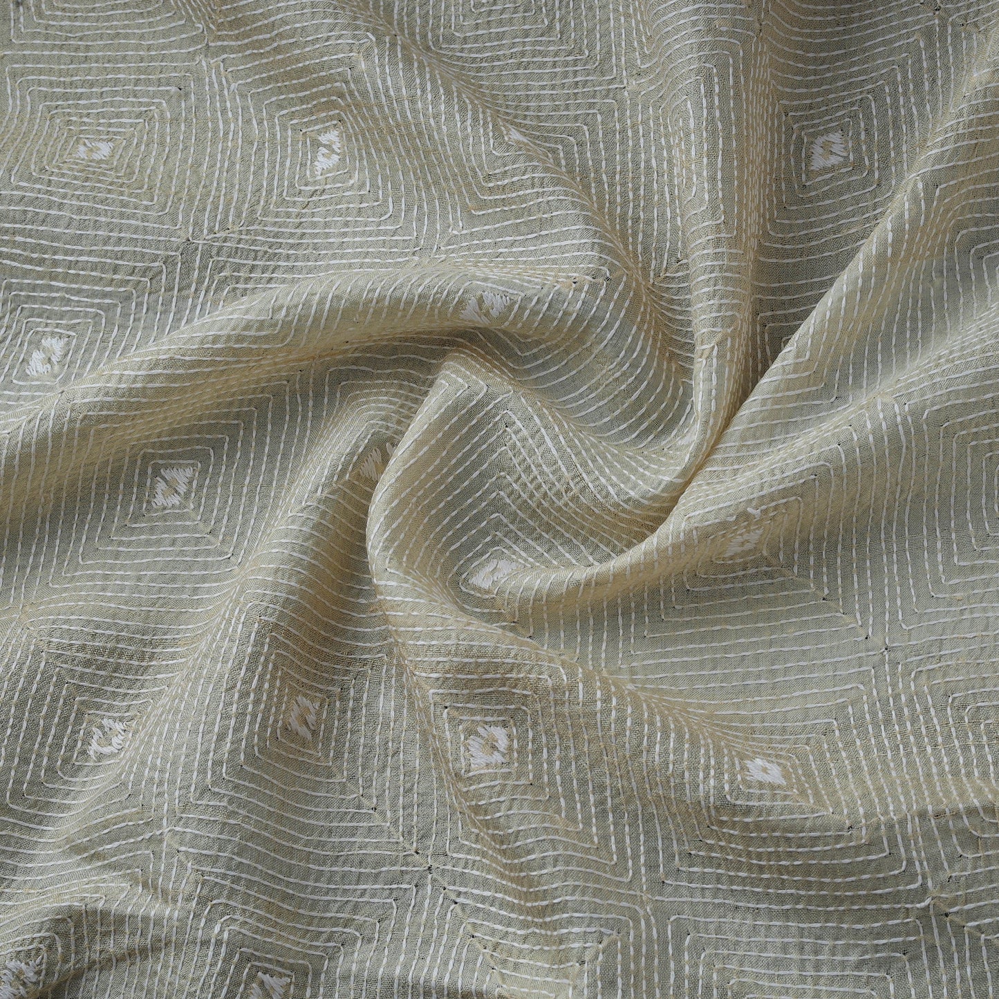 Bengal hand embroidery pure tussar silk handloom kantha