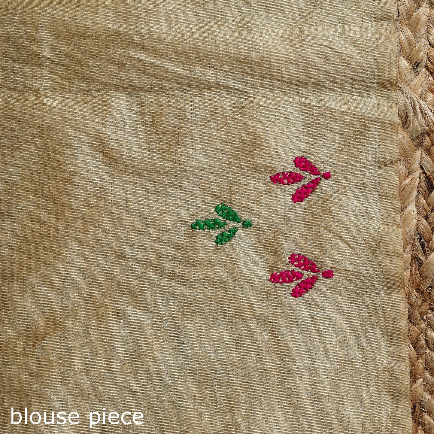 Bengal hand embroidery silk nakshi kantha saree 38